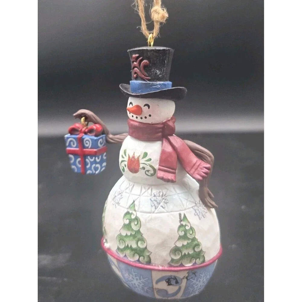 Jim Shore Kohls Snowman Christmas Ornament
